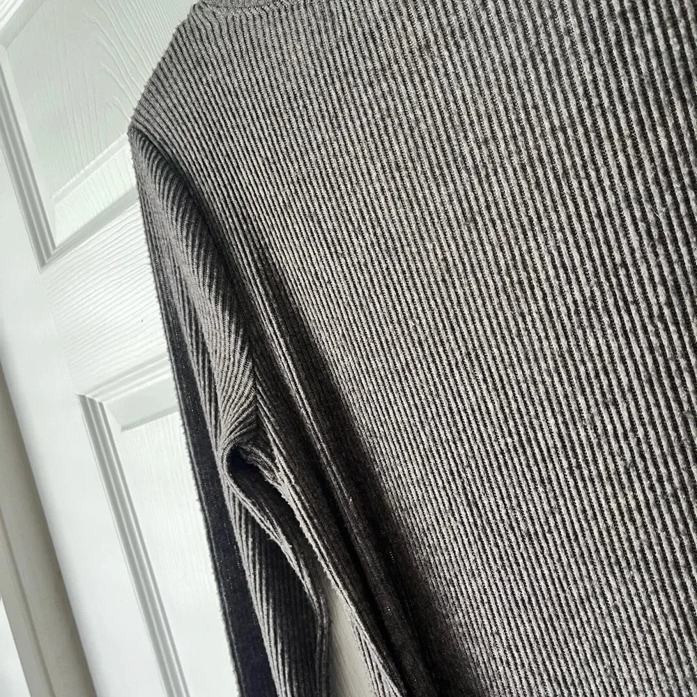 Urban Outfitters Cozy Ribbed Knit Wrap Jumpsuit Size Med - Picture 7 of 7